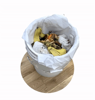 gif of compost in a bucket